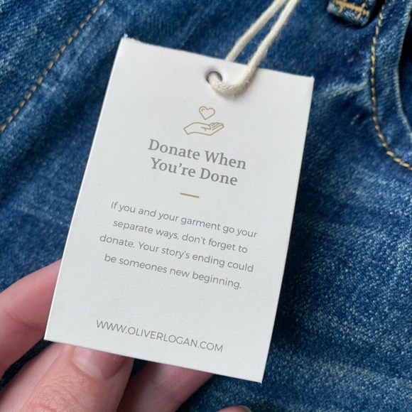 NEW Oliver Logan The Russel Split Flare Vintage Jeans - Picture 5 of 16